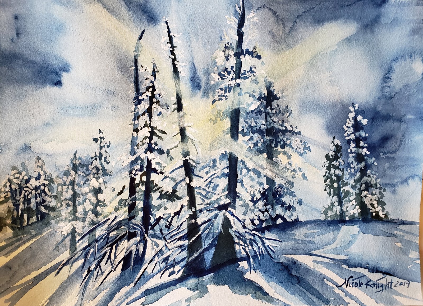 snow trees